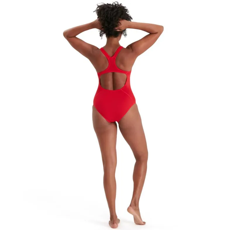 Speedo Women's ECO Endurance+ Medalist Swimsuit Fed Red-5